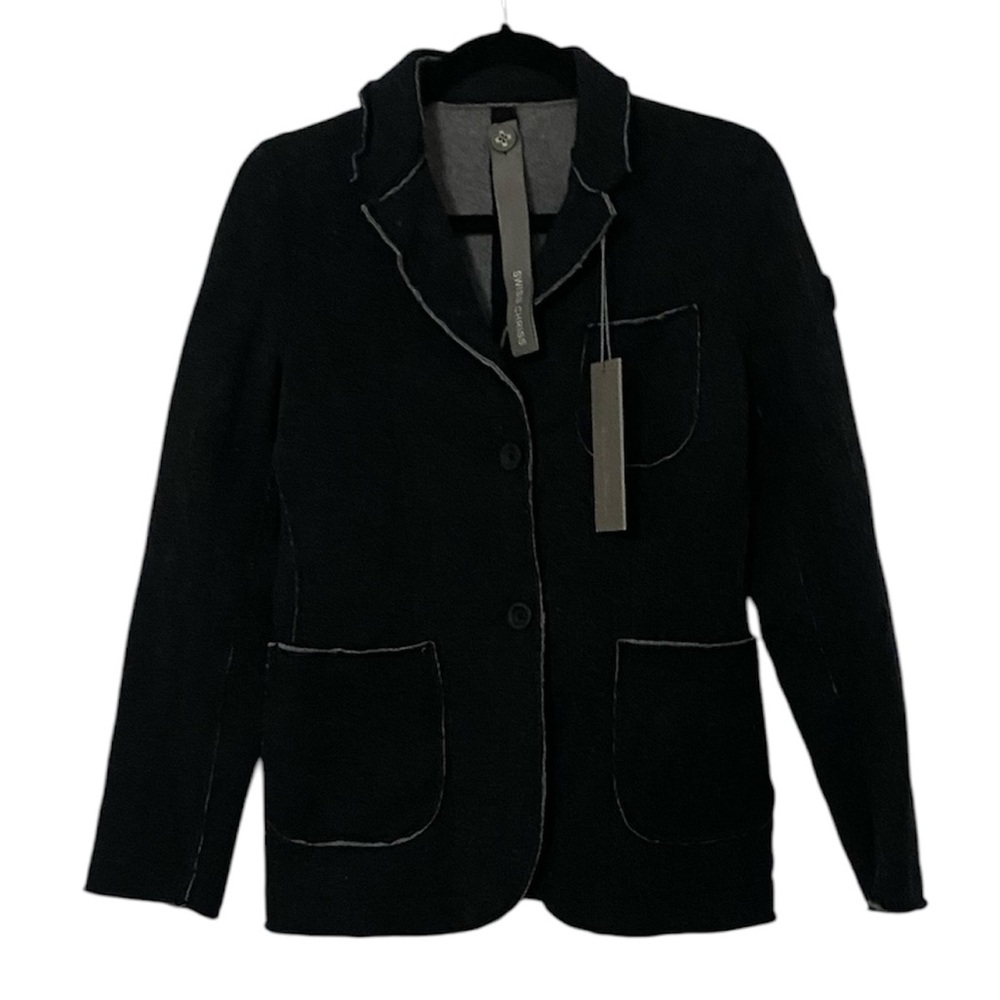 NWT SWISS CHRISS Italy Wool Lana Sweater Jacket 42